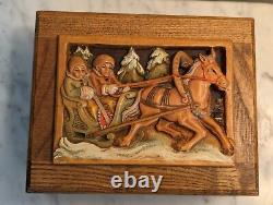 Reuge Doctor Zhivago Lara's Theme Swiss Movement in ANRI Hand-Carved Wood Box