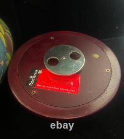 Reuge H/P Egg Music Box Tchaikovsky's Swan Lake Rotating Wood Base. SEE VIDEO