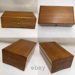 Reuge Music Box 3 Songs 72 Valves Solid Walnut Wood Japan limited Discontinued