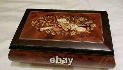 Reuge Music Box Playing playing 30 note Sankyo Movement Tales of Vienna Wood