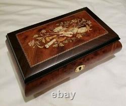 Reuge Music Box Playing playing 30 note Sankyo Movement Tales of Vienna Wood