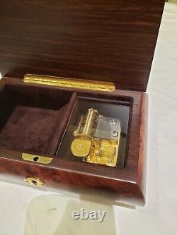 Reuge Music Box Playing playing 30 note Sankyo Movement Tales of Vienna Wood