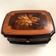 Reuge Music Box, Solid Walnut Wood Inlaid Antique Ornament