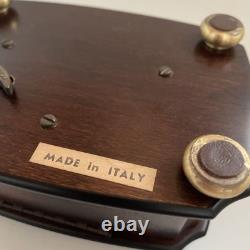 Reuge Music Box, Solid Walnut Wood Inlaid Antique Ornament