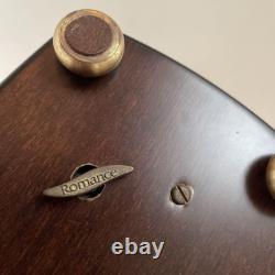 Reuge Music Box, Solid Walnut Wood Inlaid Antique Ornament