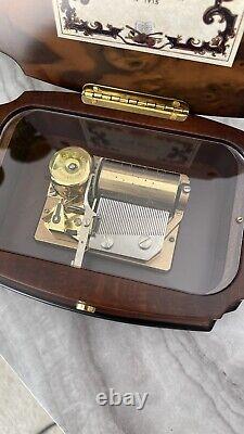 Reuge Music Box Wood Hummingbird Memory A. L. Webber N 1915 Made In Switzerland