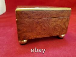 Reuge Music Box in Burl Wood Case with 36 Note 2 Tune Movement. Hear it Play