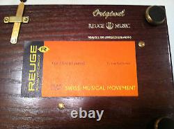 Reuge Music Original Wood and Crystal 3.72 Note Box Fur Elise Beethoven