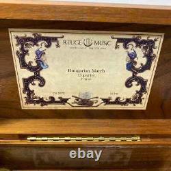 Reuge Music Wooden Music Box 72 Valve Parts 20×11× Height 7.2 cm Used