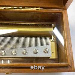 Reuge Music Wooden Music Box 72 Valve Parts 20×11× Height 7.2 cm Used