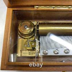 Reuge Music Wooden Music Box 72 Valve Parts 20×11× Height 7.2 cm Used