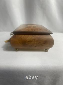Reuge Romance Fuer Elise Elegant Wood Music Jewelry Box with Certificate Sorrento