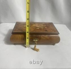 Reuge Romance Fuer Elise Elegant Wood Music Jewelry Box with Certificate Sorrento