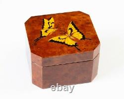 Reuge Small Music Box Vivaldi The Four Seasons Spring Butterfly Lid #5484