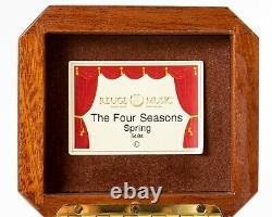 Reuge Small Music Box Vivaldi The Four Seasons Spring Butterfly Lid #5484