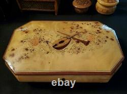 Reuge Sorrento Italy LG Music Jewelry Box Wood Raindrops Keep Falling BJ Thomas