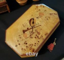 Reuge Sorrento Italy LG Music Jewelry Box Wood Raindrops Keep Falling BJ Thomas