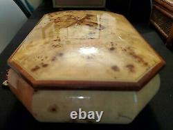 Reuge Sorrento Italy LG Music Jewelry Box Wood Raindrops Keep Falling BJ Thomas