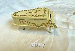 Reuge Spielwaren Dollhouse Rococo Szalasi Grand Piano WithBench Music Box VIDEO