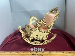 Reuge Spielwaren Dollhouse Rococo Szalasi Moving Rocking Chair Music Box