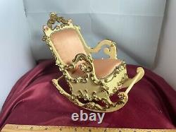 Reuge Spielwaren Dollhouse Rococo Szalasi Moving Rocking Chair Music Box