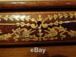 Reuge Swiss Inlaid Wood Jewelry Music Box Large Plays Isola di Capri