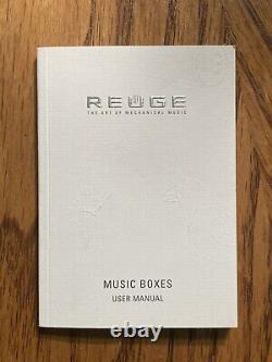 Reuge Swiss- Italian Wood Rose & Ribbon inlay 72 Note 3 Melody Chopin Music Box