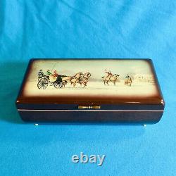 Reuge Swiss Movement Made in Switzerland Music Box Horse / snow Scene Fur Elise