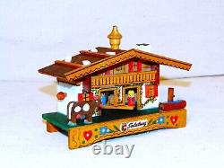 Reuge Swiss chalet handmade wood weather haus & music box Erzherzog Johann Lied