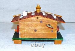 Reuge Swiss chalet handmade wood weather haus & music box Erzherzog Johann Lied