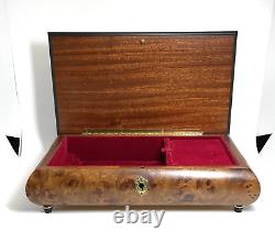 Reuge Switzerland Fine Wood Inlay Musical Keepsake Box BRAHMS WALTZ 1/36 Note