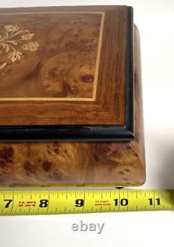 Reuge Switzerland Fine Wood Inlay Musical Keepsake Box BRAHMS WALTZ 1/36 Note