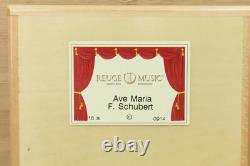Reuge Switzerland Wood Music Box 18 is Plays Ave Maria, Handcrafted in Italy