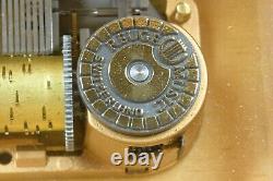 Reuge Switzerland Wood Music Box 18 is Plays Ave Maria, Handcrafted in Italy