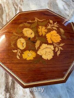 Reuge Wood Inlaid Italian Sorrento Floral Music Jewelry Box Italy-Dr. Zhivago
