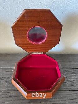 Reuge Wood Inlaid Italian Sorrento Floral Music Jewelry Box Italy-Dr. Zhivago