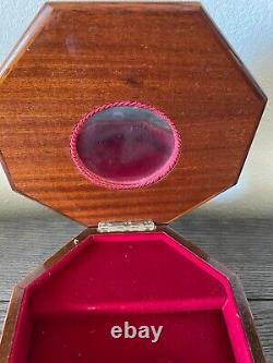 Reuge Wood Inlaid Italian Sorrento Floral Music Jewelry Box Italy-Dr. Zhivago