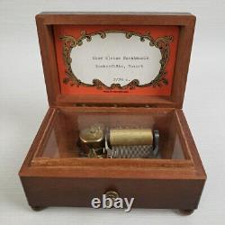 Reuge Wood Music Box 2/28 Eine Kleine Nachtmusik Zauberflote Mozart 1 Tune VTG