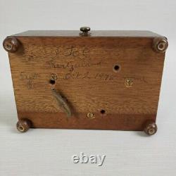 Reuge Wood Music Box 2/28 Eine Kleine Nachtmusik Zauberflote Mozart 1 Tune VTG