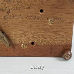 Reuge Wood Music Box 2/28 Eine Kleine Nachtmusik Zauberflote Mozart 1 Tune VTG