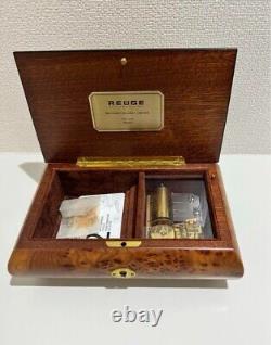 Reuge Wooden Music Box Blown 36 Note Frozen Let It Go Disney From Japan