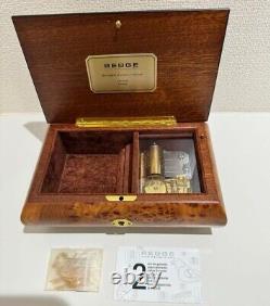 Reuge Wooden Music Box Blown 36 Note Frozen Let It Go Disney From Japan