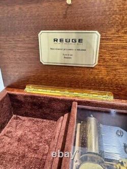 Reuge Wooden Music Box Blown 36 Note Frozen Let It Go Disney From Japan