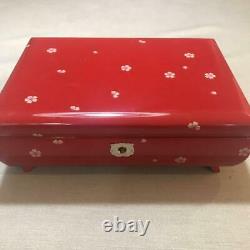 Ryukyu lacquer ware jewelry box with music box traditional crafts Japan