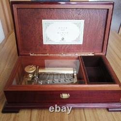 SANKYO Music Box 50 Notes Orpheus 50 Mahogany High Quality Collectible