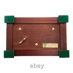 SANKYO ORPHEUS Music Box DX102 Mahogany If You Love Me Edelweiss Used