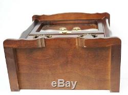 SANKYO Wood Music Box with Bumble Bee Chimes & Jewelry Box Fur Elise 44 Key New