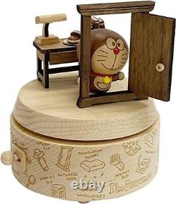SANRIO Wooden Music Box Doraemon Dokodemo Door with Pachelbel's Canon New JP