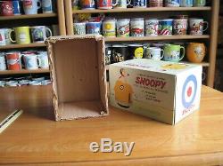 SNOOPY / PEANUTS LOT Of 2 WOOD MUSIC BOXES SCHMID VINTAGE