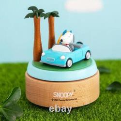 SNOOPY Snoopy Snoopi Drive Raw Wood Music Box Music Box Music Box